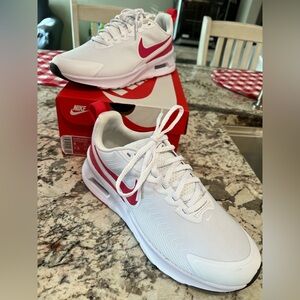 NIKE Air Max Nuaxis Wmn’s 6.5,9.5 Running Shoes WHITE /ASTER PINK (HF1233-100)